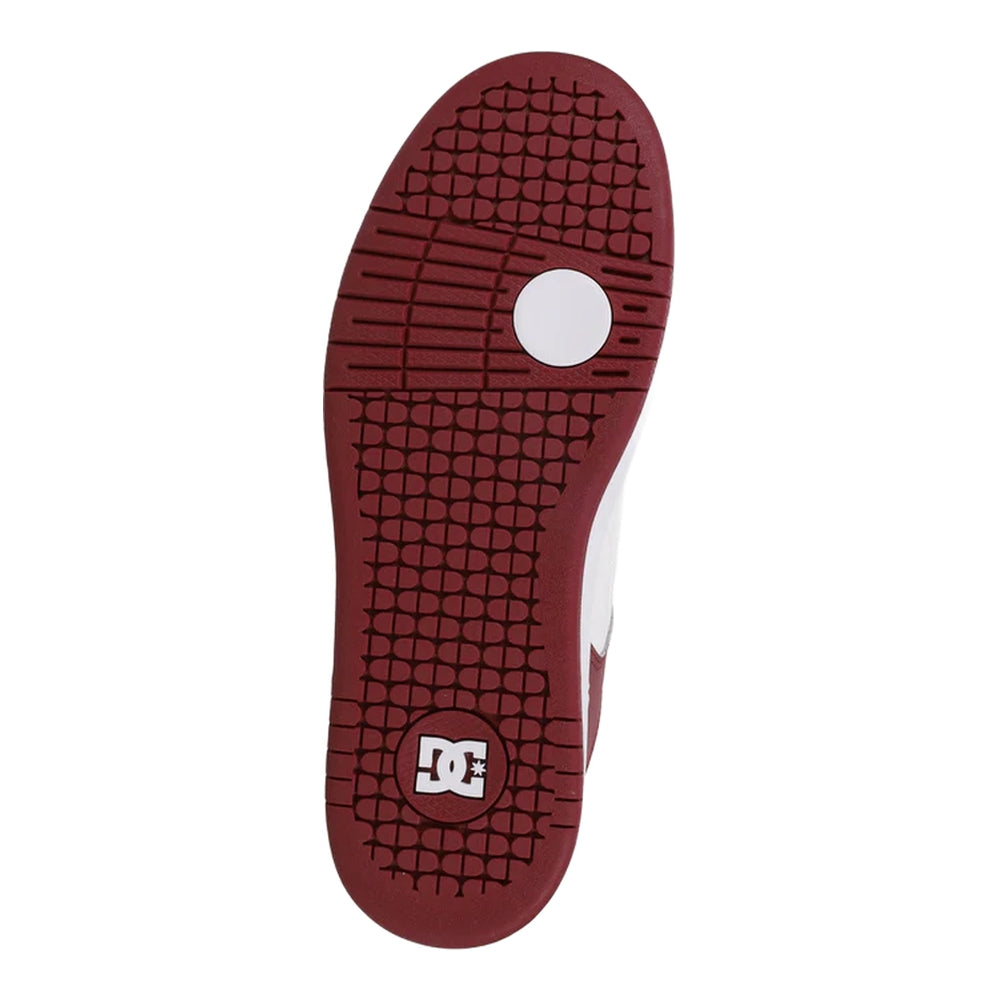 A maroon outsole.
