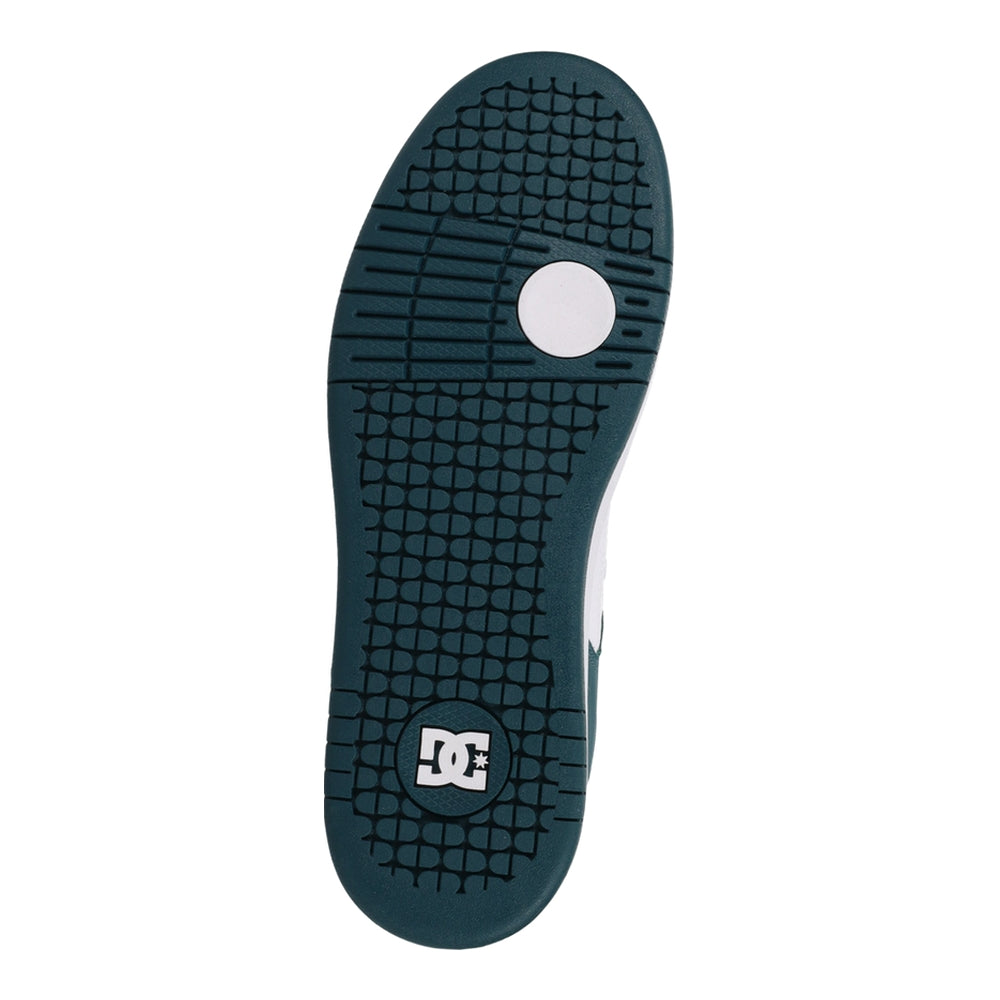 A green outsole.