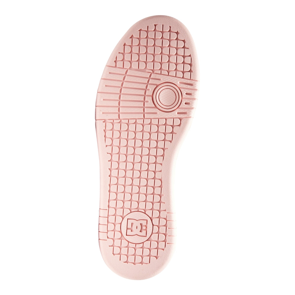 A pink outsole.