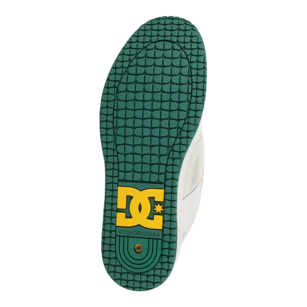 A green outsole.